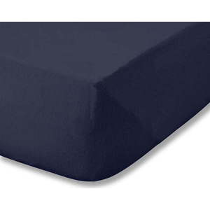 Tmavě modré napínací flanelové prostěradlo 150x200 cm Brushed – Catherine Lansfield obraz
