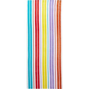 Bavlněná plážová osuška 78x200 cm Rainbow Stripe – Catherine Lansfield obraz