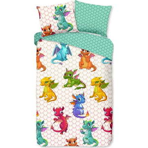 Bavlněné dětské povlečení na jednolůžko/prodloužené 140x220 cm Dragons – Good Morning obraz