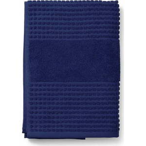 Tmavě modrá froté osuška z Bio bavlny 70x140 cm Check – JUNA obraz