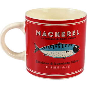 Červený/krémový keramický hrnek 350 ml Fish – Rex London obraz