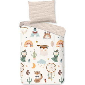 Béžové bavlněné dětské povlečení do postýlky 100x135 cm Remi – Good Morning obraz