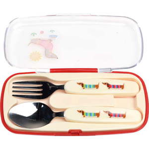 Nerezový dětský příbor 2 ks Sausage Dog – Rex London obraz