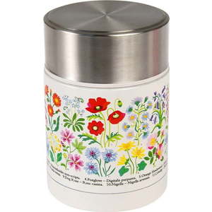 Krémová/ve stříbrné barvě termoska na jídlo/dětská 450 ml Wild Flowers – Rex London obraz