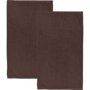 Hnědé rychleschnoucí/froté bavlněné osušky v sadě 2 ks 90x140 cm Quick Dry – Catherine Lansfield obraz