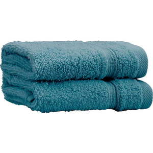 Zelenomodré froté bavlněné ručníky v sadě 2 ks 30x30 cm Zero Twist – Catherine Lansfield obraz