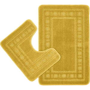 Žluté WC koupelnové předložky v sadě 2 ks 50x80 cm Armoni – Catherine Lansfield obraz