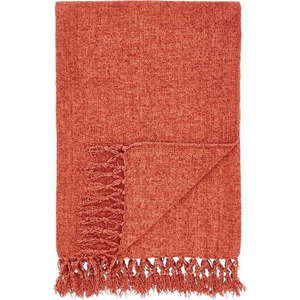 Deka z žinylky v cihlové barvě 130x170 cm Wilson – Catherine Lansfield obraz