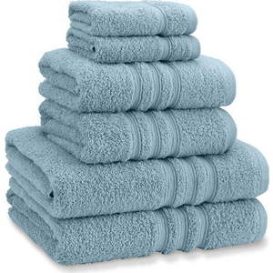 Modré froté bavlněné ručníky a osušky v sadě 6 ks Zero Twist – Catherine Lansfield obraz