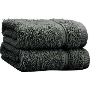 Tmavě šedé froté bavlněné ručníky v sadě 2 ks 30x30 cm Zero Twist – Catherine Lansfield obraz