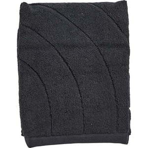 Černý froté bavlněný ručník 50x70 cm Time – Zone obraz