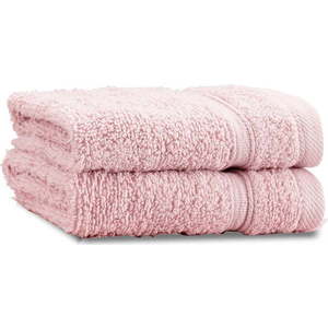 Světle růžové froté bavlněné ručníky v sadě 2 ks 30x30 cm Zero Twist – Catherine Lansfield obraz