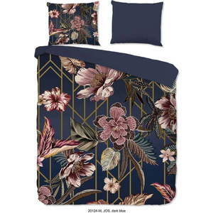 Tmavě modré povlečení na dvoulůžko/prodloužené z mikrovlákna 200x220 cm Jos – Good Morning obraz