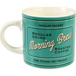 Krémový/tyrkysový keramický hrnek 350 ml Morning Brew – Rex London obraz