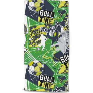 Zelená dětská sametová plážová osuška 75x150 cm Goaltime – Good Morning obraz