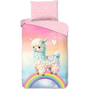 Růžové bavlněné dětské povlečení na jednolůžko 140x200 cm Chico – Good Morning obraz