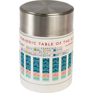 Krémová/ve stříbrné barvě termoska na jídlo/dětská 450 ml Periodic Table – Rex London obraz