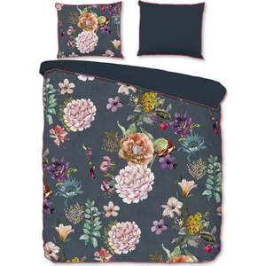 Antracitové povlečení na dvoulůžko/prodloužené z bavlněného saténu 240x220 cm Parma – Descanso obraz