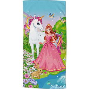 Dětská sametová plážová osuška 75x150 cm Fairytale – Good Morning obraz