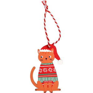 Dřevěná vánoční ozdoba 5 cm Ginger Cat – Rex London obraz