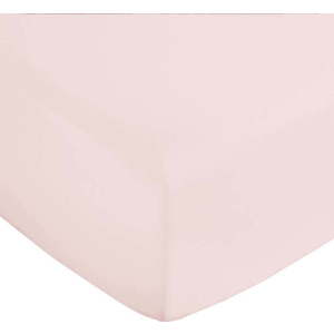 Růžové napínací prostěradlo z bavlněného saténu 150x200 cm Cotton Sateen – Bianca obraz
