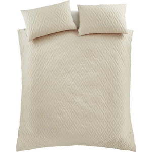 Béžové povlečení na dvoulůžko/prodloužené 230x220 cm Jacob Geo – Catherine Lansfield obraz