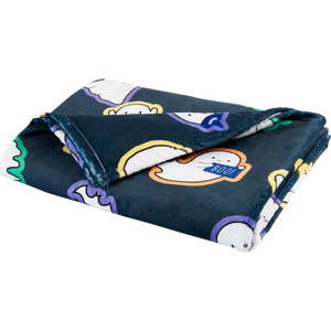 Černá deka s haloweenským motivem z mikroplyše 130x170 cm Halloween Ghosts – Catherine Lansfield obraz