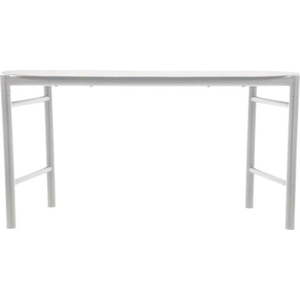 Světle šedá kovová zahradní lavice Disc – Zone obraz