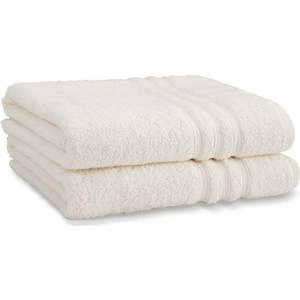 Krémové froté bavlněné osušky v sadě 2 ks 90x140 cm Zero Twist – Catherine Lansfield obraz