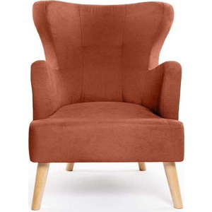 Křeslo ušák v cihlové barvě Noemye – Bonami Selection obraz