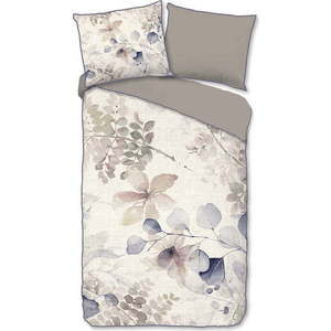 Béžové povlečení na jednolůžko/prodloužené z bavlněného saténu 140x220 cm Fivien – Descanso obraz