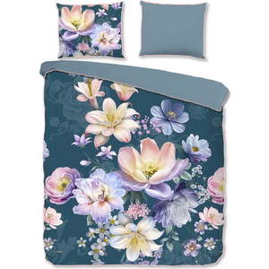 Modré povlečení na dvoulůžko/prodloužené z bavlněného saténu 200x220 cm Mirery – Descanso obraz