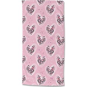 Růžová dětská sametová plážová osuška 75x150 cm Femke – Good Morning obraz