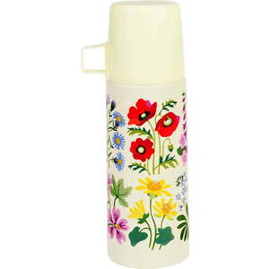 Krémová dětská termoska 350 ml Wild Flowers – Rex London obraz