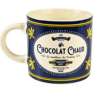 Tmavě modrý/krémový keramický hrnek 350 ml Chocolat Chaud – Rex London obraz