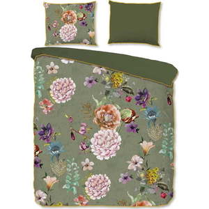 Khaki povlečení na dvoulůžko/prodloužené z bavlněného saténu 240x220 cm Parma – Descanso obraz