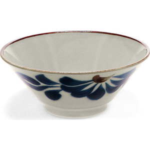 Modrá/béžová porcelánová ramen miska 900 ml Flower – Rex London obraz