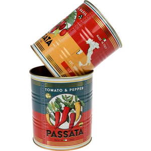 Dekorativní cínové úložné boxy v sadě 2 ks ø 11x13 cm Passata – Rex London obraz
