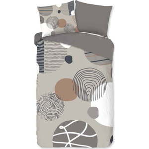 Šedé bavlněné povlečení na jednolůžko/prodloužené 140x220 cm Hendrik – Good Morning obraz