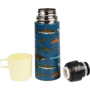 Modrá dětská termoska 350 ml Sharks – Rex London obraz