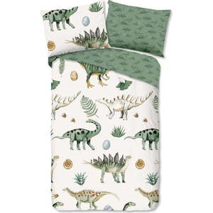 Zelené/béžové bavlněné dětské povlečení na jednolůžko 140x200 cm Gabi – Good Morning obraz