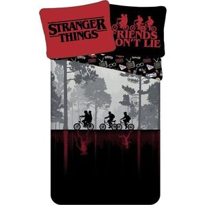 Bavlněné dětské povlečení na jednolůžko 140x200 cm Stranger Things "Upside Down" – Jerry Fabrics obraz