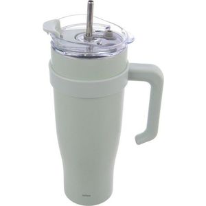 Šalvějově zelený termo hrnek s brčkem 1, 2 l Termo – Orion obraz