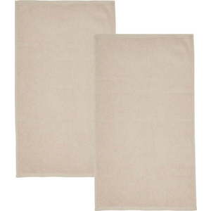 Béžové rychleschnoucí/froté bavlněné osušky v sadě 2 ks 90x140 cm Quick Dry – Catherine Lansfield obraz