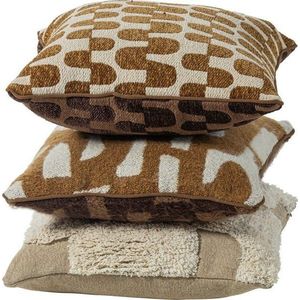 Dekorační polštáře v sadě 3 ks z žinylky 45x45 cm Fayden – WOOOD obraz