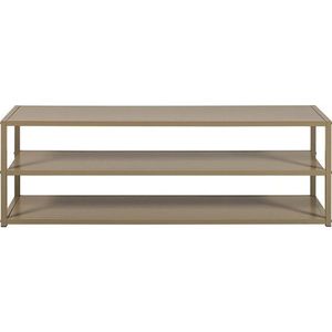 Taupe kovový TV stolek 120x40x35 cm Teun – WOOOD obraz