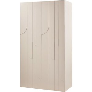 Světle šedá skříňka z borovicového dřeva 110x200x57 cm Rain – WOOOD obraz