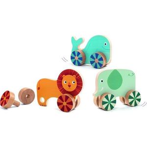 Dětská dřevěná šroubovací zvířátka Djeco obraz