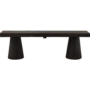 Tmavě hnědá lavice Clyde – WOOOD obraz