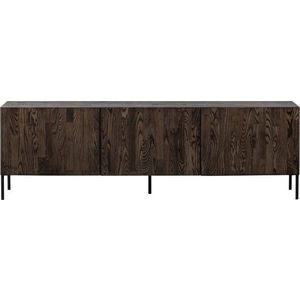 Hnědý TV stolek z borovicového dřeva 180x56x46 cm Bono – WOOOD obraz